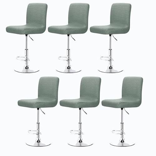 Stretch Barhocker Stuhlhussen Bezüge Barstuhlbezug mit Rückenlehne 2/4/6 Stück Hussen für Barhocker Waschbarer Bar Stuhl-Abdeckung Passend,für Café Schemel Hohe Barhocker Stuhl Bezüge (Color : #38, von SDNAM