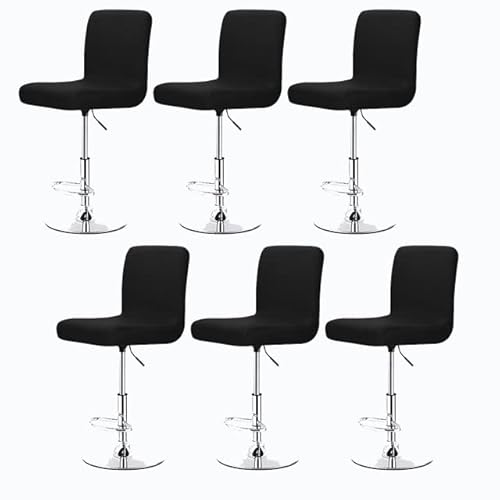 Stretch Barhocker Stuhlhussen Bezüge Barstuhlbezug mit Rückenlehne 2/4/6 Stück Hussen für Barhocker Waschbarer Bar Stuhl-Abdeckung Passend,für Café Schemel Hohe Barhocker Stuhl Bezüge (Color : #35, von SDNAM