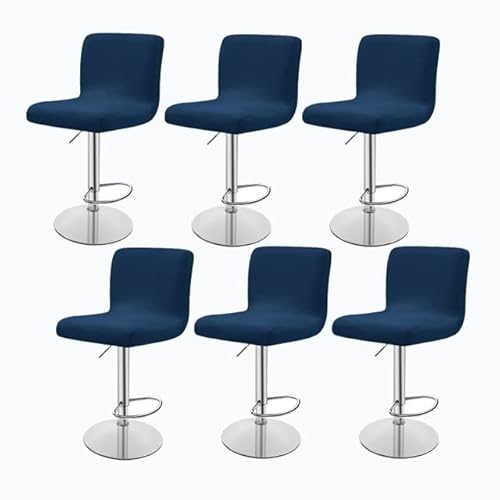 Stretch Barhocker Stuhlhussen Bezüge Barstuhlbezug mit Rückenlehne 2/4/6 Stück Hussen für Barhocker Waschbarer Bar Stuhl-Abdeckung Passend,für Café Schemel Hohe Barhocker Stuhl Bezüge (Color : #25, von SDNAM