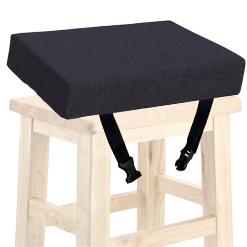 Stuhl-Sitzkissen, rutschfest, für Esszimmerstuhl, Langstuhl, Hocker, Sitzpolster, Waschbar, Stuhlpolster für Zuhause, Garten, Büro, Drinnen(13#,12X12X1in) von SDNAM
