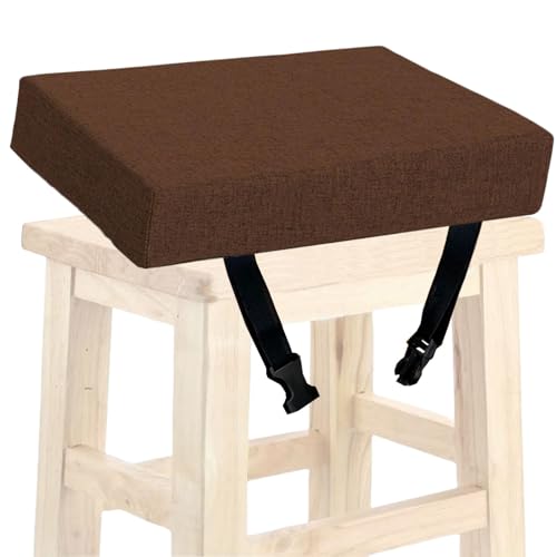 Stuhl-Sitzkissen, rutschfest, für Esszimmerstuhl, Langstuhl, Hocker, Sitzpolster, Waschbar, Stuhlpolster für Zuhause, Garten, Büro, Drinnen(7#,12X12X1in) von SDNAM