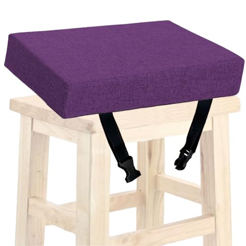Stuhl-Sitzkissen, rutschfest, für Esszimmerstuhl, Langstuhl, Hocker, Sitzpolster, Waschbar, Stuhlpolster für Zuhause, Garten, Büro, Drinnen(9#,18X18X1in) von SDNAM