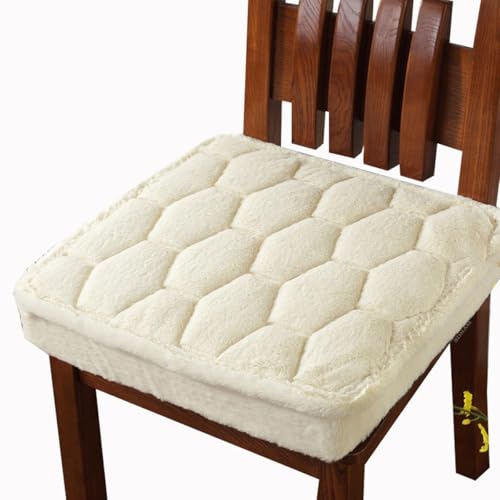 Stuhlkissen rutschfeste Quadrat, Waschbare Weiche Sitzkissen Komfort Stuhlauflage als Stuhl Kissen für Outdoor & Indoor Gartenstuhl, Küche oder Esszimmerstuhl(Q7,40X40X12CM) von SDNAM