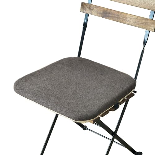 Stuhlkissen rutschfeste Stuhlauflage mit Reißverschluss Abnehmbar Waschbar Stuhlsitzkissen Stuhl Outdoor Indoor Gartenstuhl für Esszimmer, Küche, Garten Sitzkissen(H1,Simplicity 40x40cm(16x18in)) von SDNAM