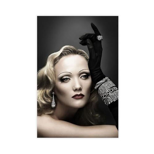 SDOBVDZ Poster "Schauspielerin Marlene Dietrich" (10), Leinwand-Poster, Schlafzimmerdekoration, Landschaft, Büro, Raumdekoration, Geschenk, 50 x 75 cm von SDOBVDZ