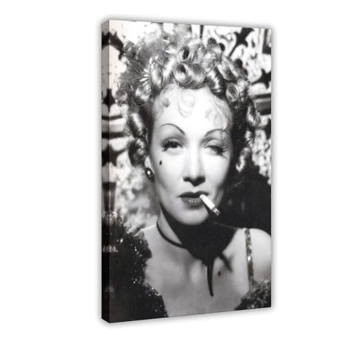 SDOBVDZ Poster "Schauspielerin Marlene Dietrich" (12), Leinwand-Poster, Schlafzimmerdekoration, Landschaft, Büro, Raumdekoration, Geschenk, 20 x 30 cm von SDOBVDZ
