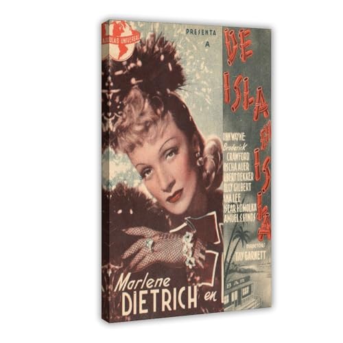 SDOBVDZ Poster "Schauspielerin Marlene Dietrich" (13), Leinwand-Poster, Schlafzimmerdekoration, Landschaft, Büro, Raumdekoration, Geschenk, 20 x 30 cm von SDOBVDZ