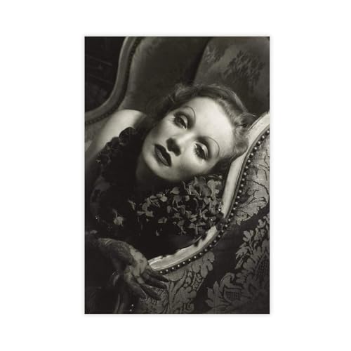 SDOBVDZ Poster "Schauspielerin Marlene Dietrich" (15), Leinwand-Poster, Schlafzimmerdekoration, Landschaft, Büro, Raumdekoration, Geschenk, 40 x 60 cm von SDOBVDZ