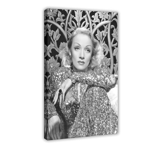 SDOBVDZ Poster "Schauspielerin Marlene Dietrich" (16), Leinwand-Poster, Schlafzimmerdekoration, Landschaft, Büro, Raumdekoration, Geschenk, 50 x 75 cm von SDOBVDZ