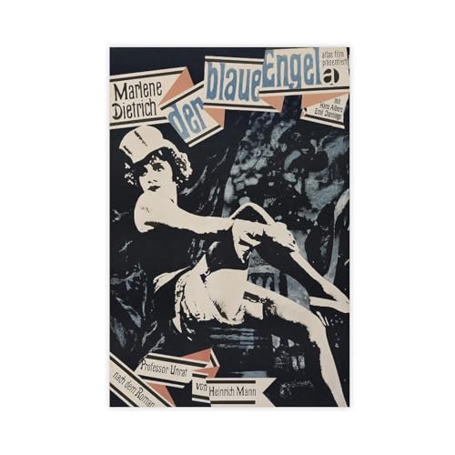 SDOBVDZ Poster "Schauspielerin Marlene Dietrich" (17) auf Leinwand, Wandkunst, Dekordruck, Bild, Gemälde für Wohnzimmer, Schlafzimmer, Dekoration, 50 x 75 cm von SDOBVDZ