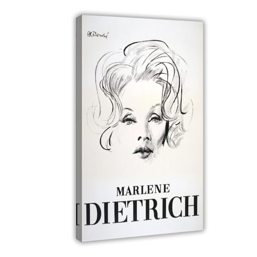 SDOBVDZ Poster "Schauspielerin Marlene Dietrich" (19), Leinwand-Poster, Schlafzimmerdekoration, Landschaft, Büro, Raumdekoration, Geschenk, 50 x 75 cm von SDOBVDZ