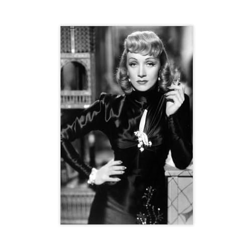 SDOBVDZ Poster "Schauspielerin Marlene Dietrich" (2), Leinwand-Poster, Schlafzimmerdekoration, Landschaft, Büro, Raumdekoration, Geschenk, 40 x 60 cm von SDOBVDZ