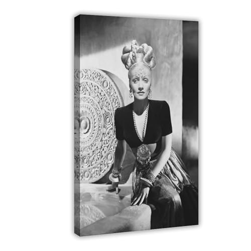 SDOBVDZ Poster "Schauspielerin Marlene Dietrich" (20) auf Leinwand, Wandkunst, Dekordruck, Bild Gemälde für Wohnzimmer, Schlafzimmer, Dekoration, 20 x 30 cm von SDOBVDZ