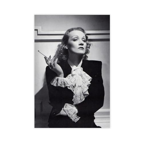 SDOBVDZ Poster "Schauspielerin Marlene Dietrich" (21), Leinwand-Poster, Schlafzimmerdekoration, Landschaft, Büro, Raumdekoration, Geschenk, 30 x 45 cm von SDOBVDZ