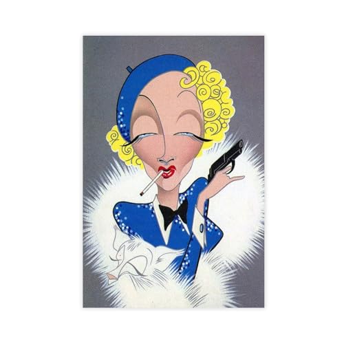 SDOBVDZ Poster "Schauspielerin Marlene Dietrich", Leinwandposter, Wandkunst, Dekordruck, Bild, Gemälde für Wohnzimmer, Schlafzimmer, Dekoration, 20 x 30 cm SDOBVDZ Poster "Schauspielerin Marlene Dietrich", Leinwandposter, Wandkunst, Dekordruck, Bild, Gemälde für Wohnzimmer, Schlafzimmer, Dekoration, 20 x 30 cm von SDOBVDZ