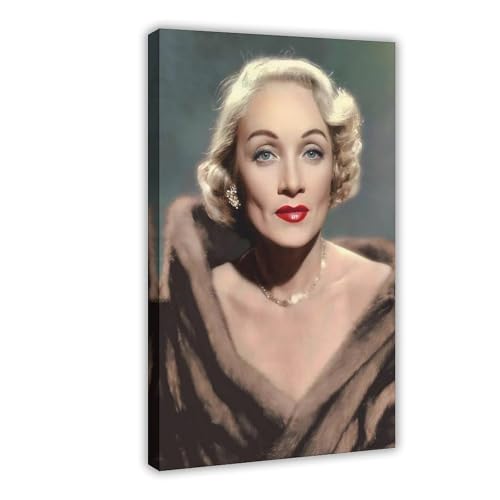 SDOBVDZ Poster "Schauspielerin Marlene Dietrich", Leinwandposter, Wandkunst, Dekordruck, Bild, Gemälde für Wohnzimmer, Schlafzimmer, Dekoration, 50 x 75 cm, 4 Stück SDOBVDZ Poster "Schauspielerin Marlene Dietrich", Leinwandposter, Wandkunst, Dekordruck, Bild, Gemälde für Wohnzimmer, Schlafzimmer, Dekoration, 50 x 75 cm, 4 Stück von SDOBVDZ