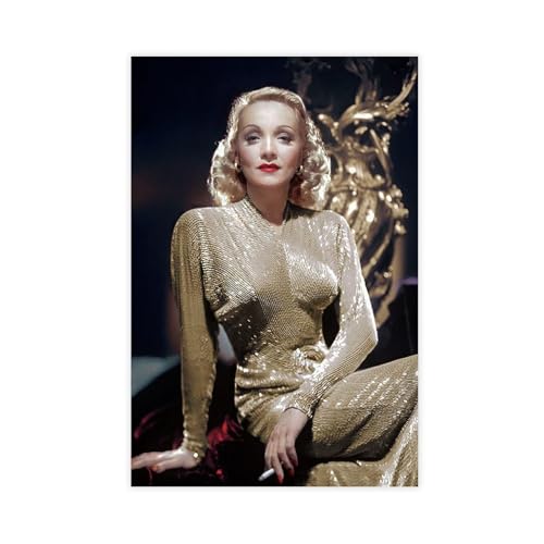 SDOBVDZ Poster "Schauspielerin Marlene Dietrich", Leinwandposter, Wandkunst, Dekordruck, Gemälde für Wohnzimmer, Schlafzimmer, Dekoration, 20 x 30 cm SDOBVDZ Poster "Schauspielerin Marlene Dietrich", Leinwandposter, Wandkunst, Dekordruck, Gemälde für Wohnzimmer, Schlafzimmer, Dekoration, 20 x 30 cm von SDOBVDZ