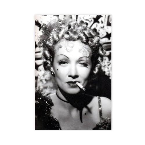SDOBVDZ Poster "Schauspielerin Marlene Dietrich", Leinwandposter, Wandkunst, Dekordruck, Gemälde für Wohnzimmer, Schlafzimmer, Dekoration, 20 x 30 cm SDOBVDZ Poster "Schauspielerin Marlene Dietrich", Leinwandposter, Wandkunst, Dekordruck, Gemälde für Wohnzimmer, Schlafzimmer, Dekoration, 20 x 30 cm von SDOBVDZ