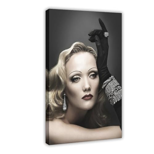 SDOBVDZ Poster "Schauspielerin Marlene Dietrich", Leinwandposter, Wandkunst, Dekordruck, Gemälde für Wohnzimmer, Schlafzimmer, Dekoration, 60 x 90 cm, 10 Stück SDOBVDZ Poster "Schauspielerin Marlene Dietrich", Leinwandposter, Wandkunst, Dekordruck, Gemälde für Wohnzimmer, Schlafzimmer, Dekoration, 60 x 90 cm, 10 Stück von SDOBVDZ