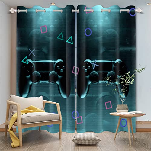 SDOTPMT 107x215cm Cool Spielcontroller Fenstervorhang Moderner Chic Spielliebhaber Magie 3D lebendig Videospiel Jugendmode Fenster vorhänge Thermisch isoliert Vorhang für Schlafzimmer, 2 Stücke SDOTPMT 107x215cm Cool Spielcontroller Fenstervorhang Moderner Chic Spielliebhaber Magie 3D lebendig Videospiel Jugendmode Fenster vorhänge Thermisch isoliert Vorhang für Schlafzimmer, 2 Stücke von SDOTPMT