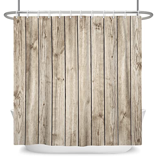 SDOTPMT 180x213cm Alt Holz Boden Duschvorhang Rustikal Hartholz Jahrgang Hölzern Planke Scheune Tür Badevorhang Ländlich Bauernhaus Badewannenvorhang für Badezimmer Stoff Polyester mit Haken SDOTPMT 180x213cm Alt Holz Boden Duschvorhang Rustikal Hartholz Jahrgang Hölzern Planke Scheune Tür Badevorhang Ländlich Bauernhaus Badewannenvorhang für Badezimmer Stoff Polyester mit Haken von SDOTPMT