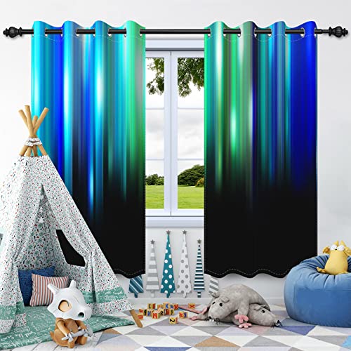 SDOTPMT 66x160cm Farbverlauf Streifen Fenster Vorhang Lebendiger Blauer Hintergrund Vertikale Linien Design Fenster Vorhänge Moderne Mode Fenster Behandlung für Wohnzimmer Dekor Vorhang,2 Platten SDOTPMT 66x160cm Farbverlauf Streifen Fenster Vorhang Lebendiger Blauer Hintergrund Vertikale Linien Design Fenster Vorhänge Moderne Mode Fenster Behandlung für Wohnzimmer Dekor Vorhang,2 Platten von SDOTPMT