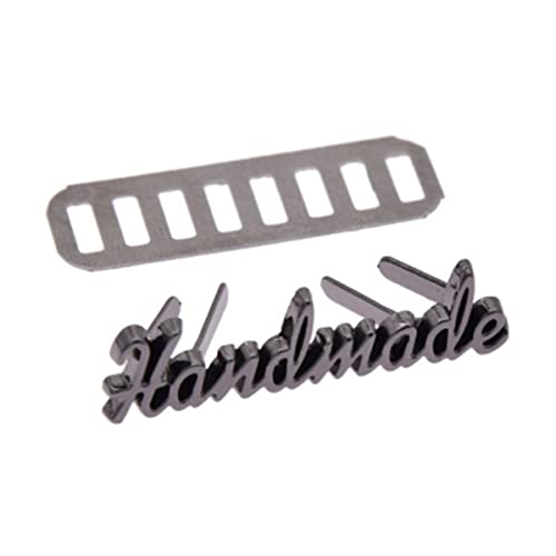 10 Stück Metallbuchstaben Nähzubehör Kleideretiketten Kleidung Taschen Handgemachte Tags DIY Dekorationszubehör-schwarz von SDPRINTS
