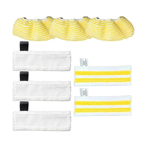 Neues Mikrofaser-Dampfwischtuch, kompatibel mit Karcher EasyFix, SC2 SC3 SC4 SC5 Handstaubsauger, Zubehör for Glasschaberkopfbürste(Set13) von SDQJFPEXO