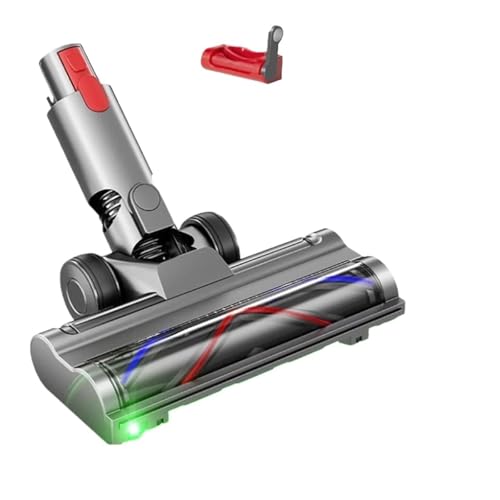 SDQJFPEXO Staubsauger-Kopfbürste, Bürstenkopf mit Direktantrieb, kompatibel mit Dyson V7 V8 V10 V11 V15 Staubsaugerteilen mit grünem Stauberkennungslicht for Teppichbodenreinigung,Für Hartböden von SDQJFPEXO