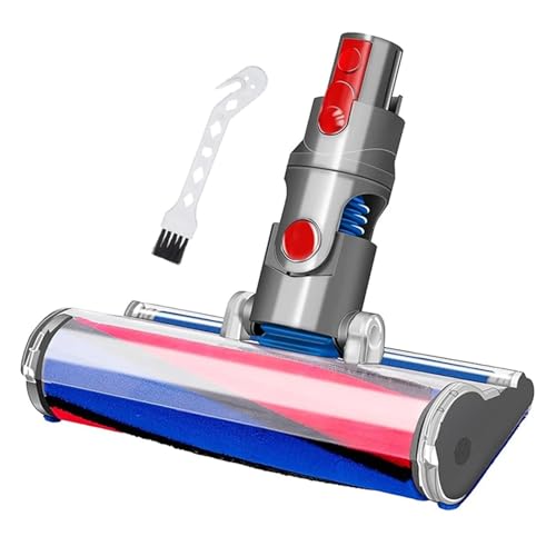 SDQJFPEXO Staubsauger-Kopfbürste, Motorisierter Rollenbürstenkopf, kompatibel mit Dyson V7 V8 V10 V11 V15 G5 Staubsauger, weiche Rolle, geeignet for Hartböden,Für Hartböden von SDQJFPEXO