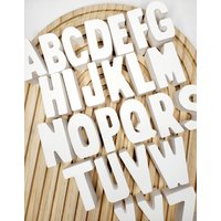 Buchstaben Aus Raysin | Alphabet in Weiß Buchstaben Aus Raysin | Alphabet in Weiß von SDSchoeneDinge