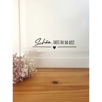 Schön, Dass Du Da Bist Sticker | Aufkleber Aus Hochwertigem Vinyl Türaufkleber von SDSchoeneDinge