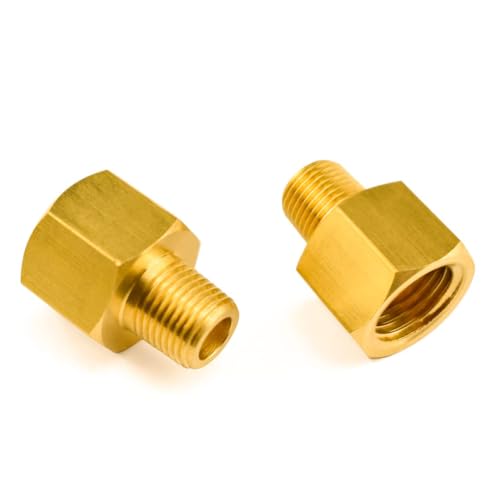 SDTC Tech Reduzierstück, Messing, 1/8 NPT männlich auf 1/4 NPT weiblich, 2 Stück SDTC Tech Reduzierstück, Messing, 1/8 NPT männlich auf 1/4 NPT weiblich, 2 Stück von SDTC Tech