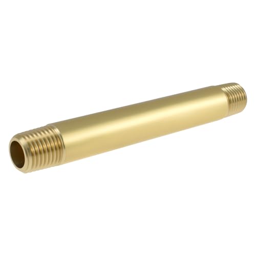 SDTC Tech Messingrohrverschraubung, langer Nippel, 1/4 NPT Außengewinde x 1/4 NPT Außengewinde, gegossen, gerader Verlängerungsanschluss, 10,2 cm Länge, Messingnippel für Kraftstoff, Luft, Wasser SDTC Tech Messingrohrverschraubung, langer Nippel, 1/4 NPT Außengewinde x 1/4 NPT Außengewinde, gegossen, gerader Verlängerungsanschluss, 10,2 cm Länge, Messingnippel für Kraftstoff, Luft, Wasser von SDTC Tech
