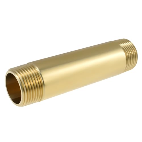 SDTC Tech Messingrohrverschraubung, langer Nippel, 3/4 NPT Außengewinde x 3/4 NPT Außengewinde, gegossen, gerader Verlängerungsanschluss, 10,2 cm Länge, Messingnippel für Kraftstoff, Luft, Wasser SDTC Tech Messingrohrverschraubung, langer Nippel, 3/4 NPT Außengewinde x 3/4 NPT Außengewinde, gegossen, gerader Verlängerungsanschluss, 10,2 cm Länge, Messingnippel für Kraftstoff, Luft, Wasser von SDTC Tech