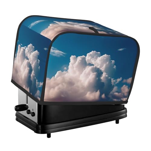 2 Scheiben Toaster Abdeckung mit Taschen Universal Brotbackmaschine Abdeckung Blau Küche Kleingeräte Abdeckung mit Griff Ofenabdeckung Staub- und Fingerabdruckschutz von SDTYKHJ