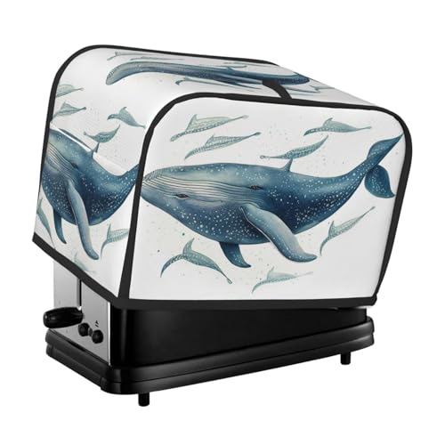 2 Scheiben Toaster Abdeckung mit Taschen Universal Brotbackmaschine Abdeckung Blauwal Küche Kleingeräte Abdeckung mit Griff Ofenabdeckung Staub- und Fingerabdruckschutz 2 Scheiben Toaster Abdeckung mit Taschen Universal Brotbackmaschine Abdeckung Blauwal Küche Kleingeräte Abdeckung mit Griff Ofenabdeckung Staub- und Fingerabdruckschutz von SDTYKHJ