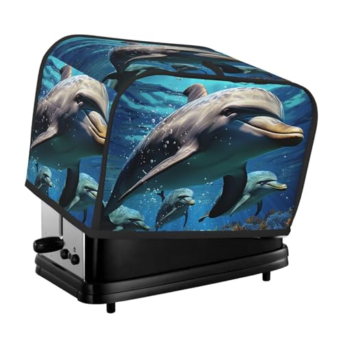 2 Scheiben Toaster Abdeckung mit Taschen Universal Brotbackmaschine Abdeckung Delfine Küche Kleingeräte Abdeckung mit Griff Ofenabdeckung Staub- und Fingerabdruckschutz 2 Scheiben Toaster Abdeckung mit Taschen Universal Brotbackmaschine Abdeckung Delfine Küche Kleingeräte Abdeckung mit Griff Ofenabdeckung Staub- und Fingerabdruckschutz von SDTYKHJ