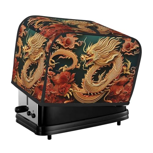 2 Scheiben Toaster Abdeckung mit Taschen Universal Brotbackmaschine Abdeckung Drachen Hintergrund Küche Kleingeräte Abdeckung mit Griff Ofenabdeckung Staub- und Fingerabdruckschutz 2 Scheiben Toaster Abdeckung mit Taschen Universal Brotbackmaschine Abdeckung Drachen Hintergrund Küche Kleingeräte Abdeckung mit Griff Ofenabdeckung Staub- und Fingerabdruckschutz von SDTYKHJ