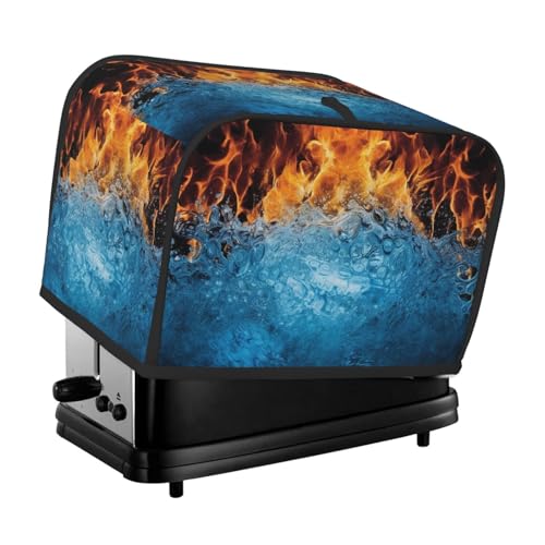 2 Scheiben Toaster Abdeckung mit Taschen Universal Brotbackmaschine Abdeckung Eisfeuer Küche Kleingeräte Abdeckung mit Griff Ofenabdeckung Staub- und Fingerabdruckschutz von SDTYKHJ