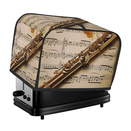 2 Scheiben Toaster Abdeckung mit Taschen Universal Brotbackmaschine Abdeckung Flöte Musik Küche Kleingeräte Abdeckung mit Griff Ofenabdeckung Staub- und Fingerabdruckschutz 2 Scheiben Toaster Abdeckung mit Taschen Universal Brotbackmaschine Abdeckung Flöte Musik Küche Kleingeräte Abdeckung mit Griff Ofenabdeckung Staub- und Fingerabdruckschutz von SDTYKHJ