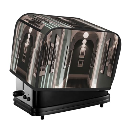 2 Scheiben Toaster Abdeckung mit Taschen Universal Brotbackmaschine Abdeckung Flur Dekor Küche Kleingeräte Abdeckung mit Griff Ofenabdeckung Staub- und Fingerabdruckschutz von SDTYKHJ