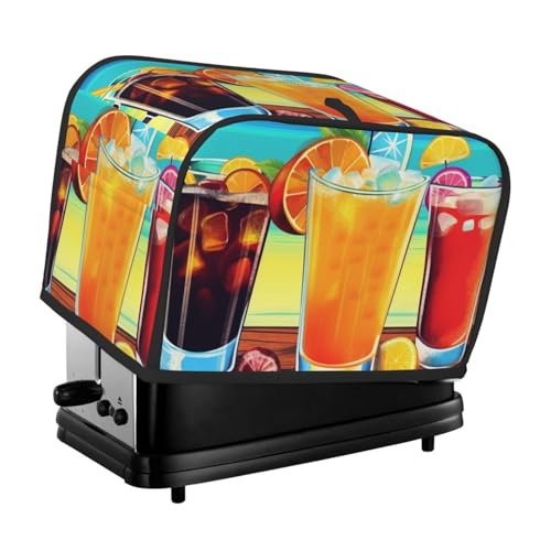 2 Scheiben Toaster Abdeckung mit Taschen Universal Brotbackmaschine Abdeckung Happy Hour Küche Kleingeräte Abdeckung mit Griff Ofenabdeckung Staub- und Fingerabdruckschutz 2 Scheiben Toaster Abdeckung mit Taschen Universal Brotbackmaschine Abdeckung Happy Hour Küche Kleingeräte Abdeckung mit Griff Ofenabdeckung Staub- und Fingerabdruckschutz von SDTYKHJ