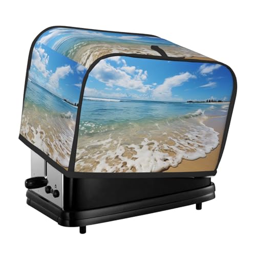 2 Scheiben Toaster Abdeckung mit Taschen Universal Brotbackmaschine Abdeckung Meer und Strand Küche Kleingeräte Abdeckung mit Griff Ofenabdeckung Staub- und Fingerabdruckschutz 2 Scheiben Toaster Abdeckung mit Taschen Universal Brotbackmaschine Abdeckung Meer und Strand Küche Kleingeräte Abdeckung mit Griff Ofenabdeckung Staub- und Fingerabdruckschutz von SDTYKHJ