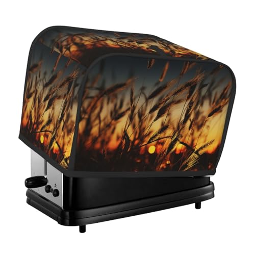 2 Scheiben Toaster Abdeckung mit Taschen Universal Brotbackmaschine Abdeckung Nachtbraun Weizen Küche Kleingeräte Abdeckung mit Griff Ofenabdeckung Staub- und Fingerabdruckschutz von SDTYKHJ