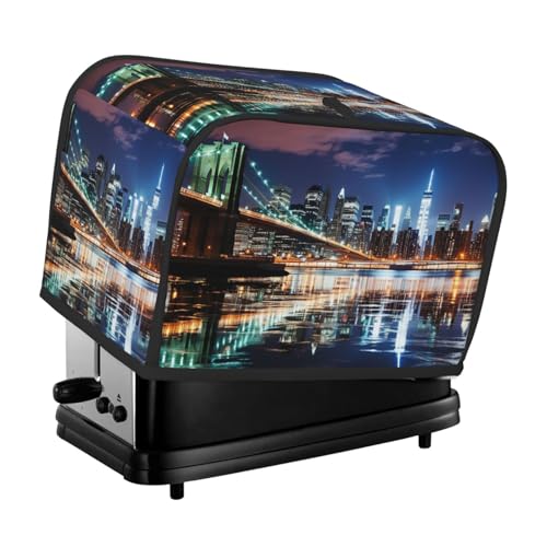 2 Scheiben Toaster Abdeckung mit Taschen Universal Brotbackmaschine Abdeckung New York Night Küche Kleingeräte Abdeckung mit Griff Ofenabdeckung Staub- und Fingerabdruckschutz 2 Scheiben Toaster Abdeckung mit Taschen Universal Brotbackmaschine Abdeckung New York Night Küche Kleingeräte Abdeckung mit Griff Ofenabdeckung Staub- und Fingerabdruckschutz von SDTYKHJ
