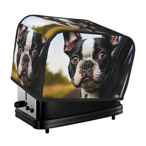 2 Scheiben Toaster Abdeckung mit Taschen Universal Brotbackmaschine Abdeckung Welpe Hund Boston Terrier Küche Kleingeräte Abdeckung mit Griff Ofenabdeckung Staub- und Fingerabdruckschutz 2 Scheiben Toaster Abdeckung mit Taschen Universal Brotbackmaschine Abdeckung Welpe Hund Boston Terrier Küche Kleingeräte Abdeckung mit Griff Ofenabdeckung Staub- und Fingerabdruckschutz von SDTYKHJ