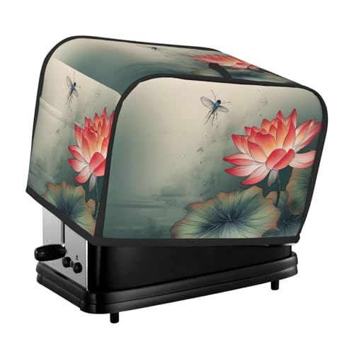 2 Scheiben Toaster Abdeckung mit Taschen Universal Brotbackmaschine Abdeckungen Blume und Libelle Küche Kleingeräte Abdeckungen mit Griff Ofenabdeckung Staub- und Fingerabdruckschutz 2 Scheiben Toaster Abdeckung mit Taschen Universal Brotbackmaschine Abdeckungen Blume und Libelle Küche Kleingeräte Abdeckungen mit Griff Ofenabdeckung Staub- und Fingerabdruckschutz von SDTYKHJ