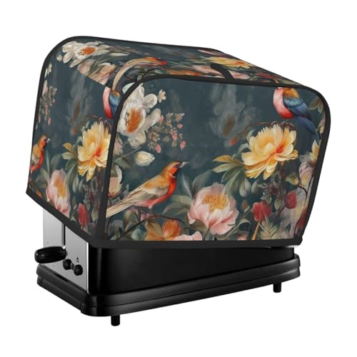 2 Scheiben Toaster Abdeckung mit Taschen Universal Brotbackmaschine Abdeckungen Blumen Vögel Küche Kleingeräte Abdeckung mit Griff Ofenabdeckungen Staub- und Fingerabdruckschutz 2 Scheiben Toaster Abdeckung mit Taschen Universal Brotbackmaschine Abdeckungen Blumen Vögel Küche Kleingeräte Abdeckung mit Griff Ofenabdeckungen Staub- und Fingerabdruckschutz von SDTYKHJ