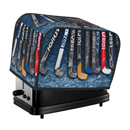 2 Scheiben Toaster Abdeckung mit Taschen Universal Brotbackmaschine Abdeckungen Eishockeyschläger Küche Kleine Geräte Abdeckungen mit Griff Ofenabdeckung Staub- und Fingerabdruckschutz von SDTYKHJ